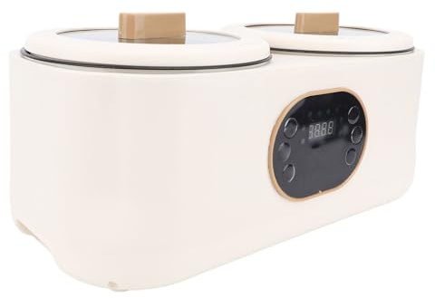 Luocute Olla Arrocera de Doble Revestimiento, Olla Arrocera Eléctrica Multifuncional con 6 Funciones y Tapa Interior Desmontable, para Cocinar Estofado de Sopa de Arroz y Verduras Al