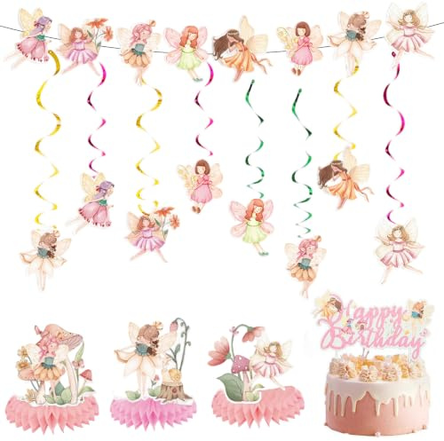 YUZHEDM Juego de 20 guirnaldas Decorativas de Hadas para cumpleaños