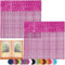 Bestlivings Fadenvorhang 2er Pack Gardine Raumteiler, Auswahl: 90x240 pink - neon pink