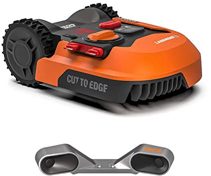 WORX Landroid L WR153E Mähroboter/Akkurasenmäher für große Gärten bis 1500 qm/Selbstfahrender Rasenmäher für einen sauberen Rasenschnitt im Handumdrehen + Landroid Mähroboter Zubehör