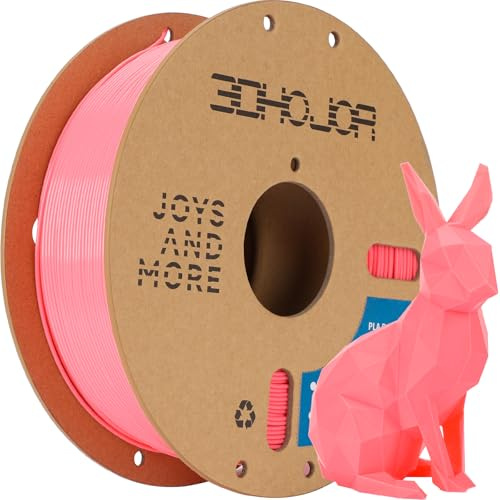 3DHoJor PLA Pro Filament 1.75mm,3D Printer Filament,1kg Cardboard Spool (2.2lbs), Fit Most FDM 3D Printer, Pink