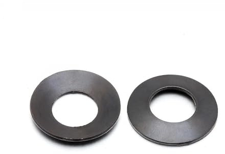 200 pezzi 10mm×20mm×1mm 65 rondelle elastiche in acciaio manganese nere a disco, rondelle di bloccaggio a molla a disco
