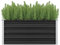 Myheimly Hochbeet Pflanzkübel Pflanzbeet Gemüsebeet Gartenbeet Frühbeet Blumenkasten Pflanzkasten Garten Verzinkter Stahl Anthrazit 100 x 40 x 45 cm