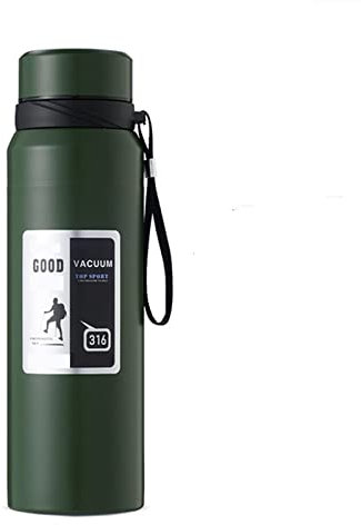 Reisebecher Thermotasse 1000 ml Tragbare Outdoor Klettern Camping Sport Vakuum Flasche Doppel Thermos Becher Reise Thermo Flasche Tumbler Isolierte Tumbler(S,800ml)
