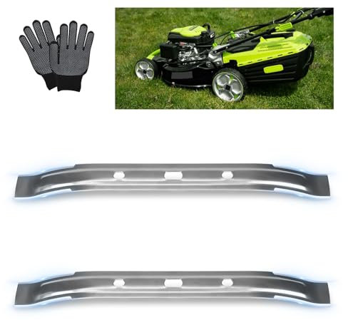 2 Stück Mähmesser Mähroboter Messer 28cm Ersatzmesser Messerklingen Kompatibel mit Stihl iMow Mähroboter RMI Viking MI 632 632 P 632 C 632 PC Rasentrimmer Rasenroboter Messer Rasenmähermesser