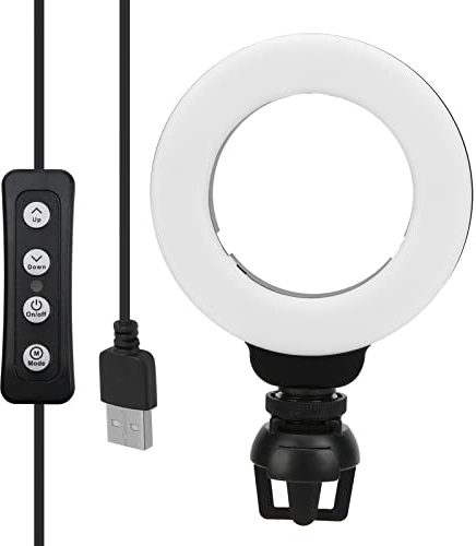 Ejoyous Ringljus, Plast LED Dimbar Ringljus för Onlineutbildning för Undervisning för Konferens för Direktsändning