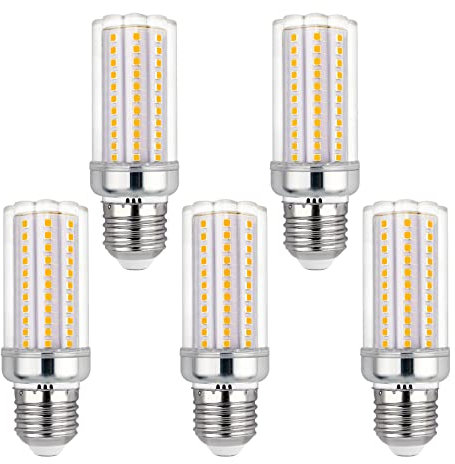 Akynite E27 16W LED Warmweiß 3000K, 2000LM, Äquivalent E27 150W 120W Halogen, AC 230V, E27 LED Mais Warmweiß für Deckenleuchte, nicht dimmbar, 5er Set