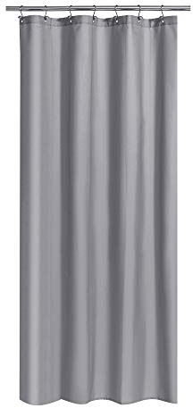 N&Y HOME Hotel Quality Fabric Shower Curtain or Liner, Machine Washable, Water Repellent - Grey 36 x 72