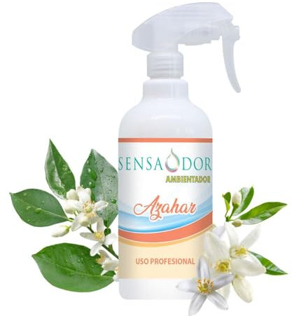 SENSAODOR, Ambientador en Spray 500 ml, Empresas, Negocio, Limpieza, Neutralizador, Quitaolor (Azahar, 500)