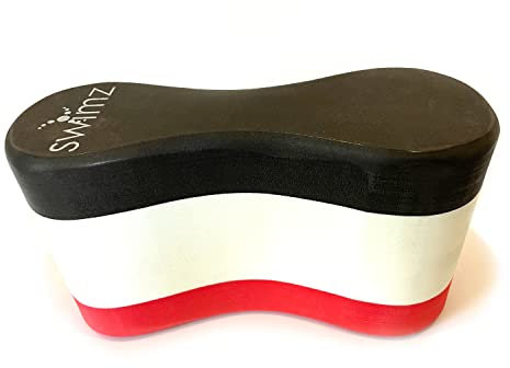 Swimz Club Pull Buoy – Schwarz/Rot/Weiß