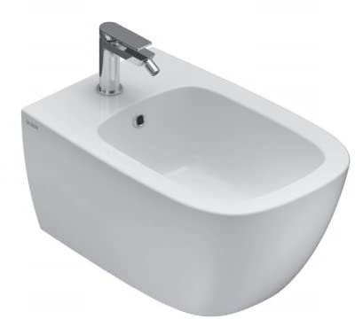 CAESAROO Bidet sospeso 36x55 cm in Ceramica Globo Serie Genesis - Bianco Lucido