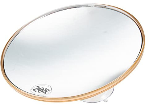 FOMIYES Specchio Ingranditore Con Ventose 20X Specchio Cosmetico Ingrandito Rotondo Specchio Trucco Viaggio Portatile Bagno Sullo Specchio Della Doccia Per Strappare Le