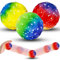 Atuoxing 3 Stück Astro Jump Ball, 7cm Bounce Ball, Hohe Springender Gummiball, Planeten Hüpfbälle,Bouncing Ball für Kinder, Blau