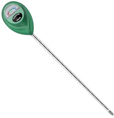 Censinda Soil Moisture Meter, Long Probe Soil Moisture Monitor for House Plants, Soil Hygrometer Moisture Sensor for Indoor & Outdoor, Garden, Farm, Lawn Plant Care, No Battery Needed(Green)