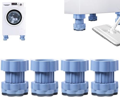 Universal Heightening Pad for Washing Machine Base, 4/8 Pcs Anti-Slip Base for Washing Machines, Refrigerators, Height Adjustable (4Set)