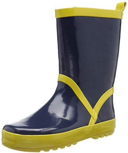 Playshoes Stivali di Gomma Unisex - Bambini e ragazzi, Giallo (Marino Giallo), 34/35 EU