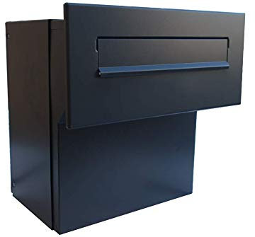 F-042 XXL Mauerdurchwurf Briefkasten (Tiefe: 27-40,5 cm) RAL 7016 Anthrazit ohne Namensschild - LETTERBOX24.de