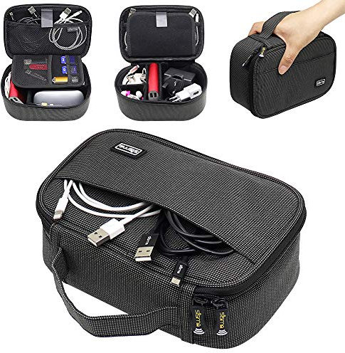 sisma Etui de Rangement pour Câbles Chargeurs Souris Ordinateur Adaptateur, Pochette de Transport pour Petits appareils électroniques et Accessoires - Édition spéciale