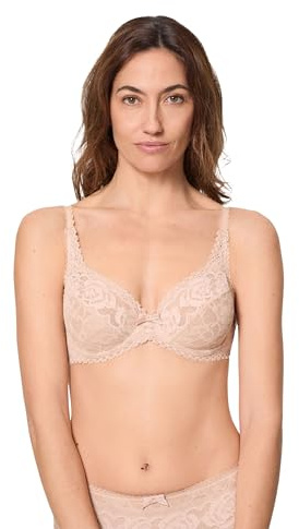 Playtex Soutien-Gorge Femme avec Armatures Flower Elegance en Dentelle Maintien Parfait x1 - Nouveau