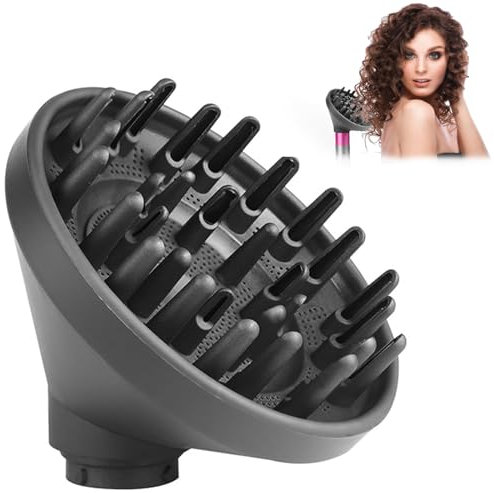 Diffusor Aufsatz für Dyson Airwrap Styler HS01 HS05, Durchmesser 13.5 cm Grau Curl-Defining Diffusordüse, Ideal für Das Styling von Lockigem Haar und Gewelltes