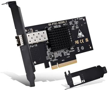 Tarjeta de Red PCI-e de 10 GB, Controlador Intel 82599(X520-DA1), Adaptador Ethernet NICGIGA 10 Gbps, Puerto SFP de 10 GB, Tarjeta Nic de 10 G, Compatible con Windows/Windows Server/Linux/VMware