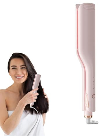 Rizador Para Ondas Crimper - Herramienta de Ondulación de Cabello para Mujer | Calentamiento Rápido Temperatura Ajustable Para Madre Esposa Novia Uso Personal O Profesional