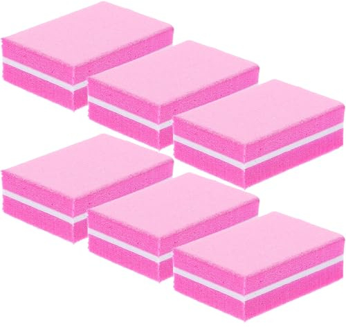 HOMSFOU Limas de Uñas en Bloque Esponja 50 Piezas Doble Cara para Manicura y Pedicura Profesional Diseño Compacto para Uso en Salón y Uñas de Manos y Pies