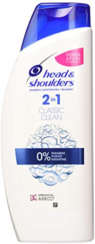 Head & Shoulders Classic Clean 2-in-1 Anti-Schuppen Shampoo und Spülung, 3er Pack (3 x 540 ml) für fettiges Haar, ohne Parabene, bis zu 72 Stunden Schutz
