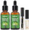 Castor Oil,2 Packs w/Free Lash&Brow Brushes&E-Book,100% Pure Hair Oil for Eyebrow Lash Eyelash Beard Growth Serum Dry Hair Skin Care Essential Oils,Gifts for Women Men Mum Wife Her