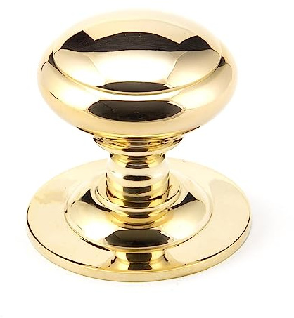 From the Anvil Polished Brass Round Centre Door Knob