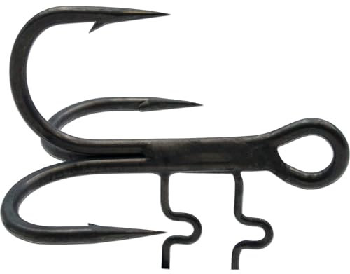 Wild Devil Baits Alpha Baitholder Treble Hook Drilling Assist Treble Hook Genickdrilling Stinger Angsthaken (Gr: 4/4 Stück)