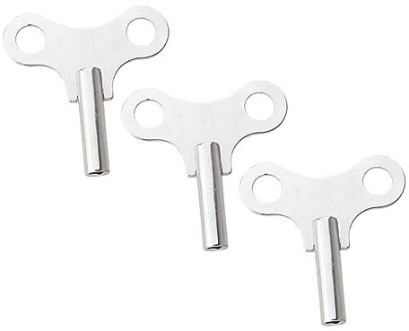 Gadpiparty 3st Uhrenschlüssel Uhrennummern-kit Uhrwerk Aufziehschlüssel Für Wanduhren Uhrentürschlüssel Aufziehschlüssel Für Bodenuhren Praktische Uhraufzugstasten Stahl Standuhr Handhaben