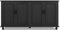 UEV Vintage Sideboard, 157x41x81cm, Schwarz, Kommode mit 4 Türen und verstellbare Ablagen, Aufbewarhungsschrank, Kücheschrank, Beistellschrank, Mehrzweckschrank für Wohnzimmer Schlafzimmer Flur