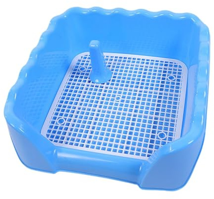 JISADER Vassoio da addestramento in Rete per Toilette per Cani da Compagnia con Parete di Protezione su Ogni Lato per vasino per lettiera da Interni per Cani, L