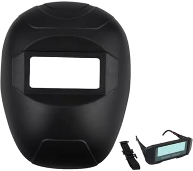 Sghtil Masque de soudeur intégral à gradation automatique - Couleur vraie, lunettes amovibles, équipement de protection, chapeau de sécurité pour lieux de travail