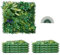 VEVOR Künstliche Pflanzenwand, 8 Stück, 500x500x50 mm, 3D-Kombination aus grünen Buchsbaumpaneelen, grüne Dekoration und Efeu-Zaunbedeckung, Sichtschutz-Hintergrundwand, Heckenschutz für den Garten
