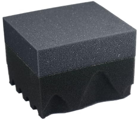 Aplicador para abrillantador de neumáticos – Esponja de espuma para aplicación – Espuma reutilizable diseño ondulado absorbente para limpieza revestimiento ruedas coche camión