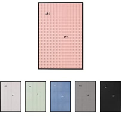 Design Letters Letterboard A2 Pink | Stecktafel 66x45 cm | Memoboard | Filz-Buchstabentafel zur Dekoration | Message Board für Zimmer deko, büro deko, Wanddeko | Stecktafel Buchstaben | Memotafel