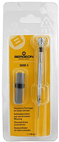 BERGEON skruvmejsel 1,00 mm (svart) 30080-E - HS1410
