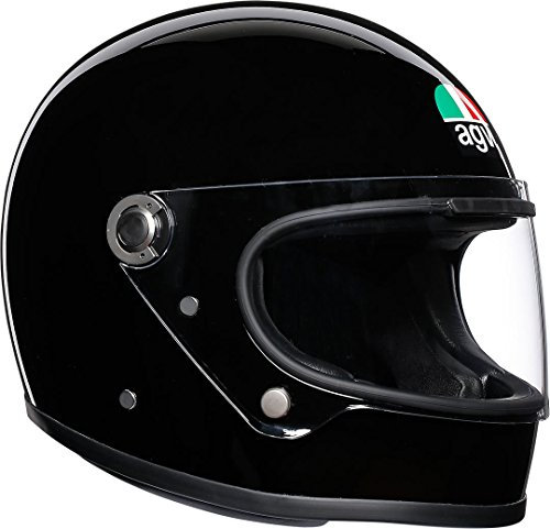 AGV X3000 ECE 22-05 Solid Motorrad Integralhelm ECE 22-05 Legends, Vintage Retro, Schwarz, XXL