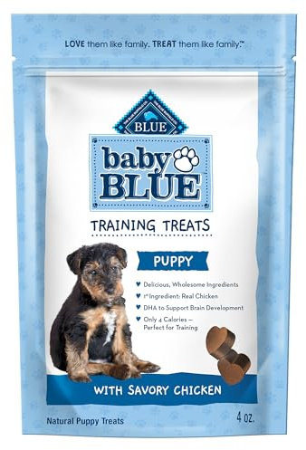 Blue Buffalo Baby Blue Training Treats Natural Puppy Soft Dog Treats, Savory Chicken 4-oz Bag