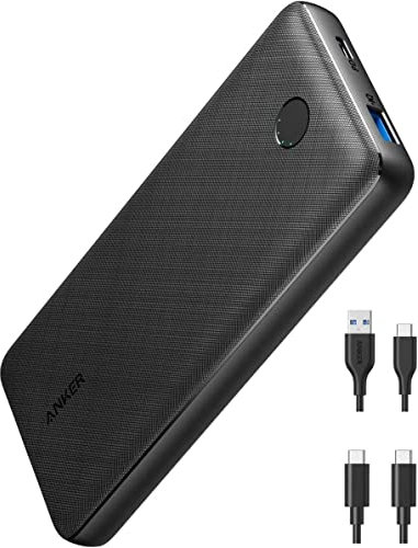 Anker 525 Powerbank, PowerCore Essential 20000 PD, externer USB-C Akku mit 20000mAh 20W Power Delivery, kompatibel mit iPhone 13/13 Pro / 13 Pro Max/X/XR, iPad Pro 2018, und mehr,
