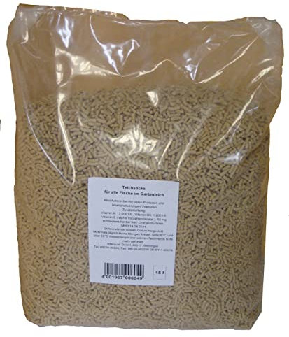 KOI STICKS PREMIUM - STICKS GALLEGGIANTI PER KOI E PESCI DA LAGHETTO (Sacco 36 litri 5 Kg)