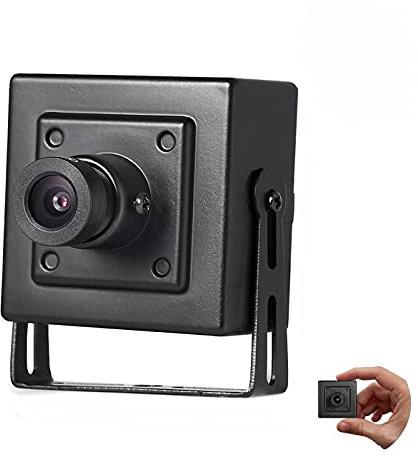 Revotech 3MP Mini POE IP Camera, HD 3MP Metallo Telecamera di sicurezza domestica con obiettivo 3.6 mm (90 °FOV), alimentato da PoE, CCTV telecamera di sorveglianza, Vista remota P2P (I706-P-FHW)