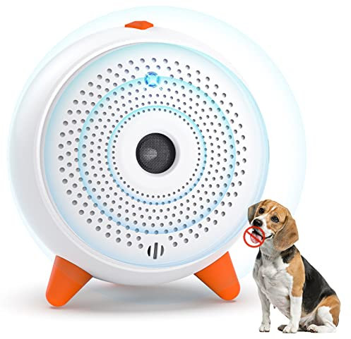 Antibell für Hunde, 3 Frequenzstufen Sonic Anti Bell, 33Ft Reichweite Antibell Ultraschall Gerät für Hunde, Wiederaufladbare Hundebell-Kontrolle im Innen Außenbereich, Anti-Bell-Mittel Hunde