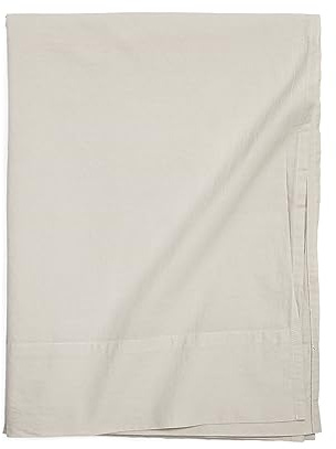 Missuna - Bettlaken, Bett 180 cm - Beige - 100% Bio-Baumwolle Perkal | Größe 270x280 cm| Bettuch - Laken - Oberlaken - Bettwäsche | Hergestellt in Portugal