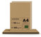 Netuno 50x Kraftpapier 300g DIN A4 210 x 297 mm Aster Kraft Kraftkarton zum basteln dickes Kraftpapier a4 Recycling Papier Bastelkarton Hochzeit Vintage brauner Karton Natur craft naturbraunes Papier