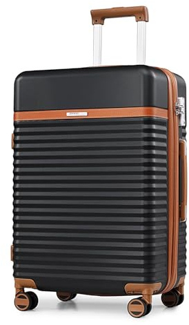 Joyway Maleta de Viaje, Ultraligeras Trolley Mediana ABS, Expandible Rígidas Duradero con 4 Ruedas-Giratorias 360° y Cerradura TSA, GranEspacio, 41x25x66cm