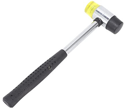 ZJchao Martello in Gomma, Maglio a Doppia Faccia con Impugnatura Antiscivolo, Testa di Ricambio Facile per Installazione, Riparazione, Connessione per Inserimento Filettatura, Ampia