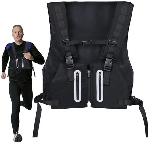 Trinkweste, Sporttasche, Brusttasche, Trinkweste, atmungsaktiv, Trailrunning, Wasserrucksack, Trinkweste, Pack für Wandern, Rennen, Radfahren, Camping